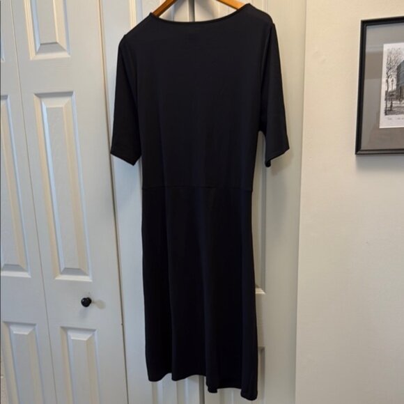 Talbots Black Midi Dress - New w/ Tags - Picture 4 of 5
